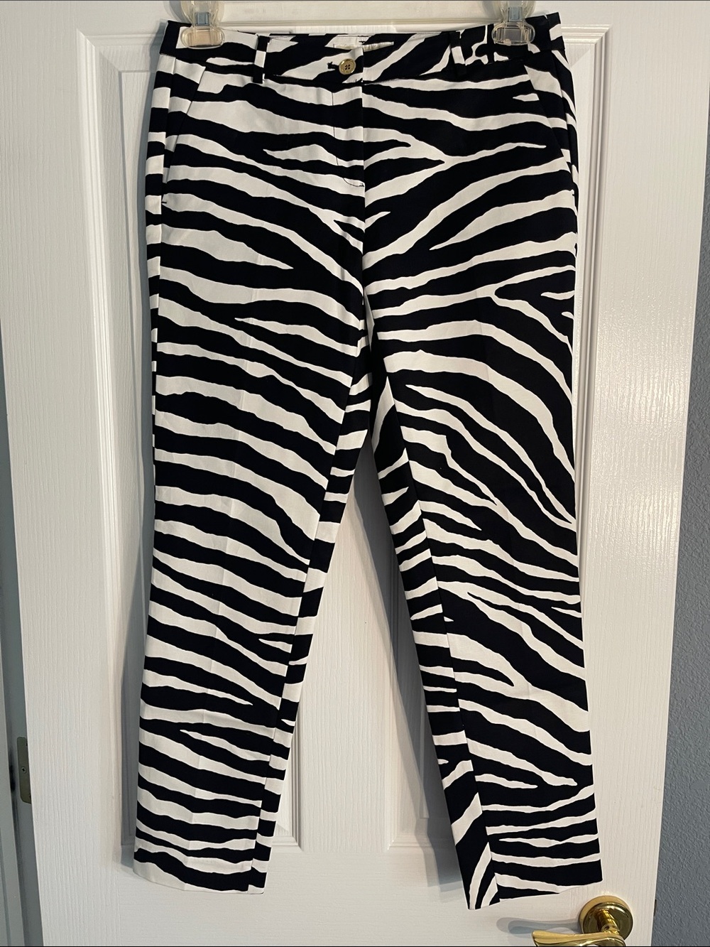 MICHAEL Michael Kors Black and White Zebra-Print Kids Leggings